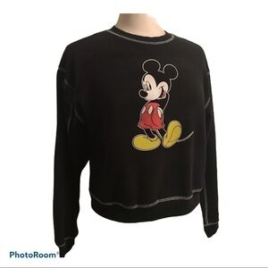 Mickey Mouse Black Sweatshirt Sz Large